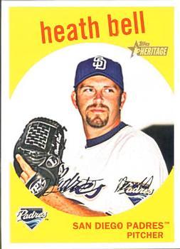 #706 Heath Bell - San Diego Padres - 2008 Topps Heritage Baseball