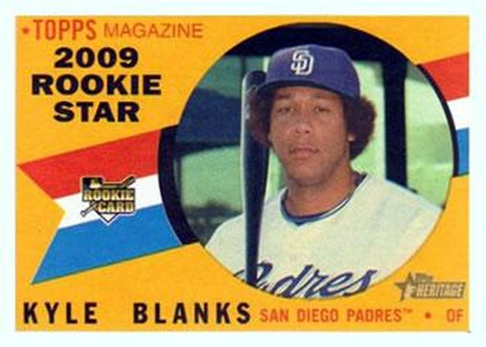 #706 Kyle Blanks - San Diego Padres - 2009 Topps Heritage Baseball