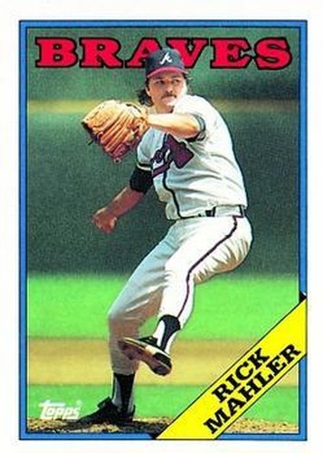 #706 Rick Mahler - Atlanta Braves - 1988 Topps Baseball
