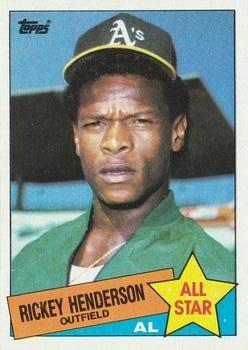 #706 Rickey Henderson - Oakland Athletics - 1985 Topps Baseball