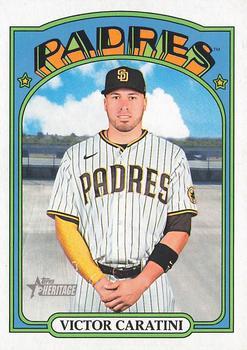 #706 Victor Caratini - San Diego Padres - 2021 Topps Heritage Baseball