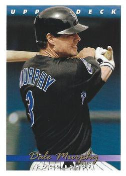 #706 Dale Murphy - Colorado Rockies - 1993 Upper Deck Baseball