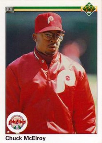 #706 Chuck McElroy - Philadelphia Phillies - 1990 Upper Deck Baseball