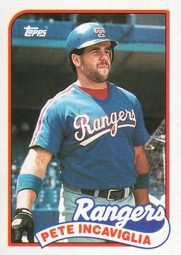 #706 Pete Incaviglia - Texas Rangers - 1989 Topps Baseball