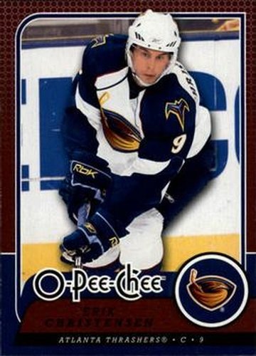 #707 Erik Christensen - Atlanta Thrashers - 2008-09 O-Pee-Chee Hockey