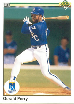 #707 Gerald Perry - Kansas City Royals - 1990 Upper Deck Baseball