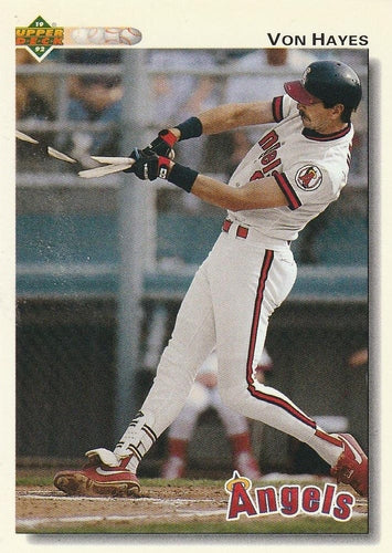 #707 Von Hayes - California Angels - 1992 Upper Deck Baseball