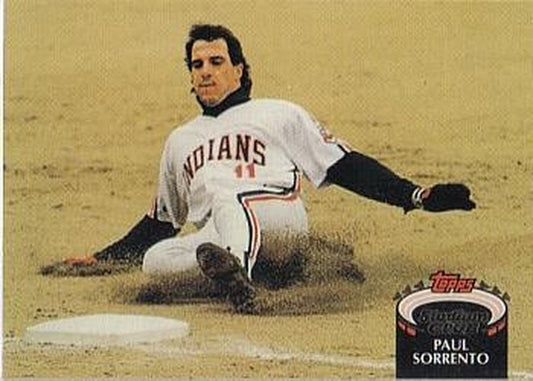 #707 Paul Sorrento - Cleveland Indians - 1992 Stadium Club Baseball