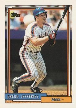 #707 Gregg Jefferies - New York Mets - 1992 Topps Baseball