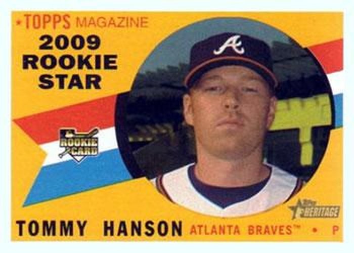 #707 Tommy Hanson - Atlanta Braves - 2009 Topps Heritage Baseball
