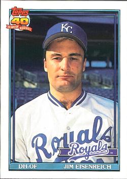 #707 Jim Eisenreich - Kansas City Royals - 1991 O-Pee-Chee Baseball