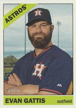 #707a Evan Gattis - Houston Astros - 2015 Topps Heritage Baseball