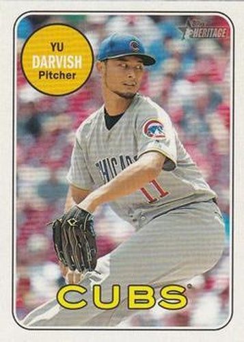 #707b Yu Darvish - Chicago Cubs - 2018 Topps Heritage Baseball