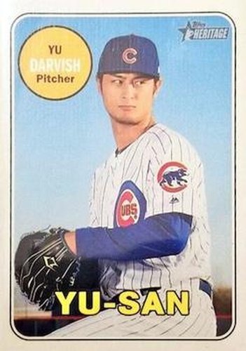 #707d Yu Darvish - Chicago Cubs - 2018 Topps Heritage Baseball