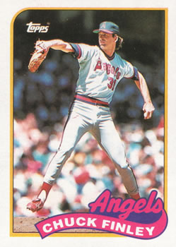 #708 Chuck Finley - California Angels - 1989 Topps Baseball