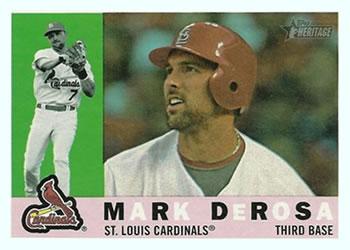 #708 Mark DeRosa - St. Louis Cardinals - 2009 Topps Heritage Baseball