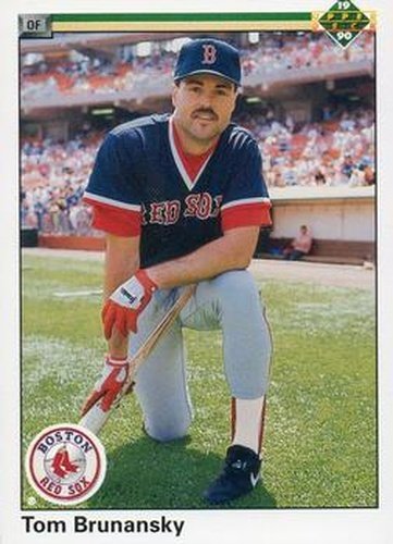 #708 Tom Brunansky - Boston Red Sox - 1990 Upper Deck Baseball