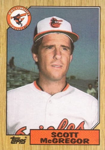#708 Scott McGregor - Baltimore Orioles - 1987 Topps Baseball