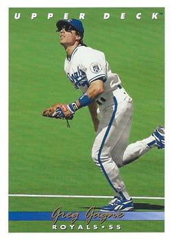 #708 Greg Gagne - Kansas City Royals - 1993 Upper Deck Baseball