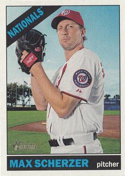 #708c Max Scherzer - Washington Nationals - 2015 Topps Heritage Baseball