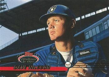 #709 Dave Nilsson - Milwaukee Brewers - 1993 Stadium Club Baseball