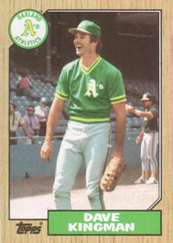 #709 Dave Kingman - Oakland Athletics - 1987 Topps Baseball