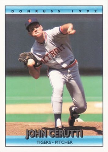 #709 John Cerutti - Detroit Tigers - 1992 Donruss Baseball