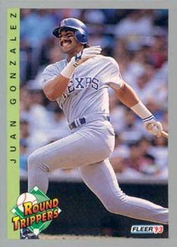 #709 Juan Gonzalez - Texas Rangers - 1993 Fleer Baseball