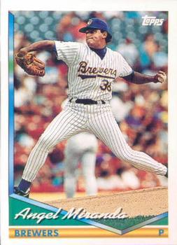 #709 Angel Miranda - Milwaukee Brewers - 1994 Topps Baseball