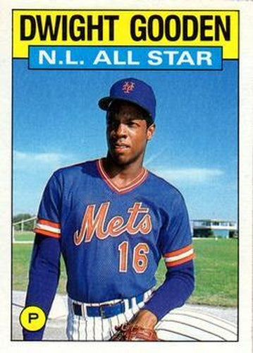 #709 Dwight Gooden - New York Mets - 1986 Topps Baseball