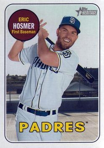 #709 Eric Hosmer - San Diego Padres - 2018 Topps Heritage Baseball