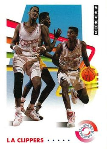 #470 Charles D. Smith / Danny Manning - Los Angeles Clippers - 1991-92 SkyBox Basketball