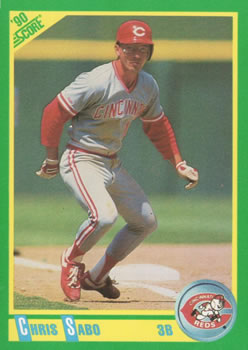 #70 Chris Sabo - Cincinnati Reds - 1990 Score Baseball