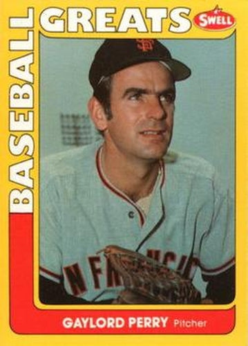 #70 Gaylord Perry - San Francisco Giants - 1991 Swell Baseball Greats