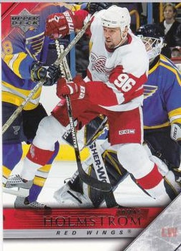#70 Tomas Holmstrom - Detroit Red Wings - 2005-06 Upper Deck Hockey