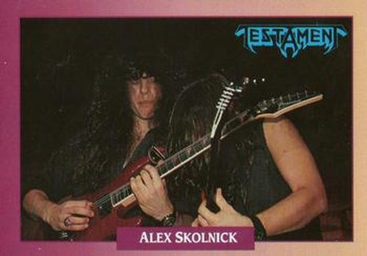 #70 Alex Skolnick - 1991 Brockum Rock Cards