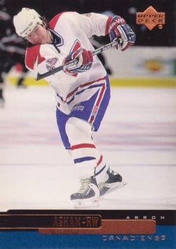 #70 Arron Asham - Montreal Canadiens - 1999-00 Upper Deck Hockey