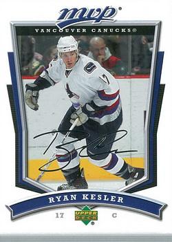 #70 Ryan Kesler - Vancouver Canucks - 2007-08 Upper Deck MVP Hockey
