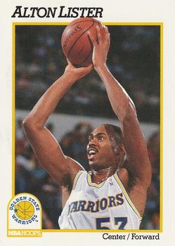 #70 Alton Lister - Golden State Warriors - 1991-92 Hoops Basketball