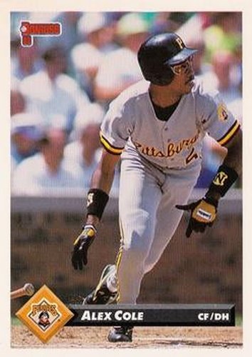 #70 Alex Cole - Pittsburgh Pirates - 1993 Donruss Baseball