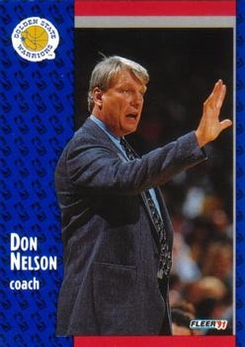 #70 Don Nelson - Golden State Warriors - 1991-92 Fleer Basketball