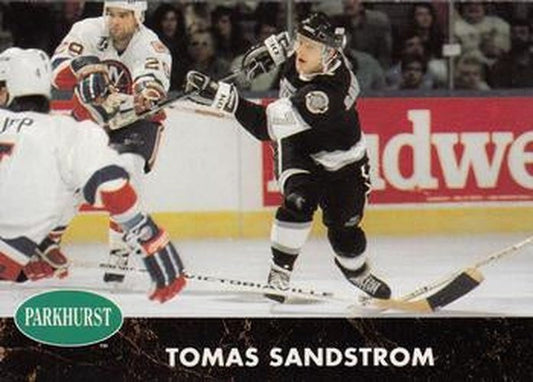 #70 Tomas Sandstrom - Los Angeles Kings - 1991-92 Parkhurst Hockey