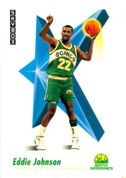 #270 Eddie Johnson - Seattle SuperSonics - 1991-92 SkyBox Basketball