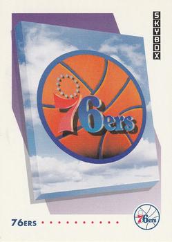 #370 Philadelphia 76ers Logo - Philadelphia 76ers - 1991-92 SkyBox Basketball