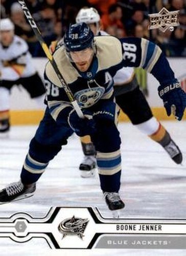 #70 Boone Jenner - Columbus Blue Jackets - 2019-20 Upper Deck Hockey