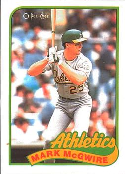 #70 Mark McGwire - Oakland Athletics - 1989 O-Pee-Chee Baseball