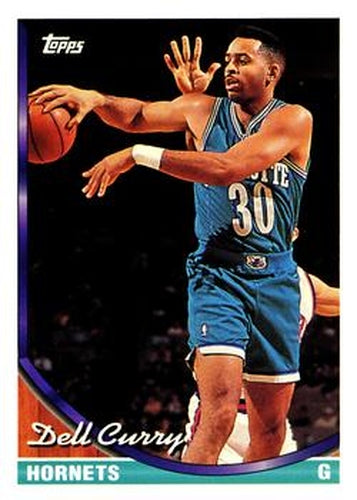 #70 Dell Curry - Charlotte Hornets - 1993-94 Topps Basketball
