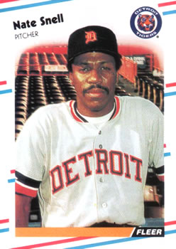 #70 Nate Snell - Detroit Tigers - 1988 Fleer Baseball