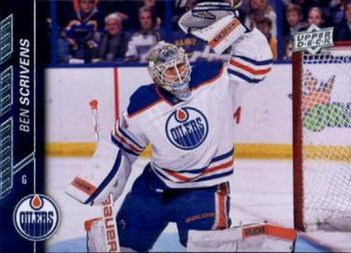#70 Ben Scrivens - Edmonton Oilers - 2015-16 Upper Deck Hockey