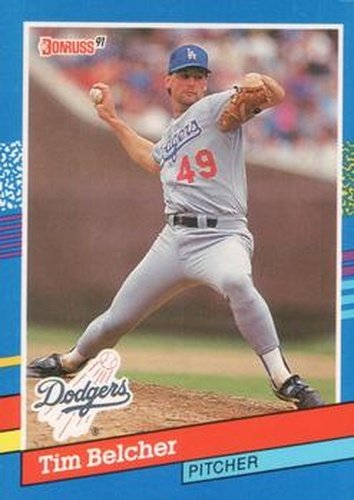 #70 Tim Belcher - Los Angeles Dodgers - 1991 Donruss Baseball